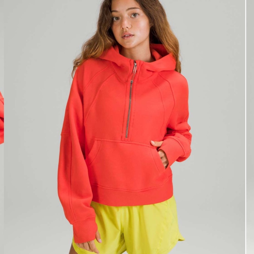 EUC Lululemon Scuba Oversized 1/2 Zip Hoodie size M/L